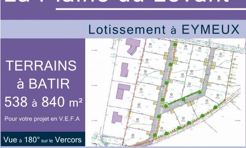 2021 -Programme la plaine du levant – vente de programme terminée