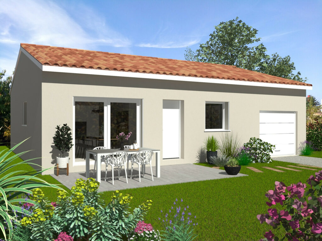villa T4 avec garage + terrain à Granges les Beaumont